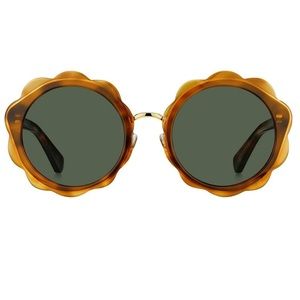 Kate Spade New York Karrie sunglasses - Brown tortoise w/ Green lenses. EUC